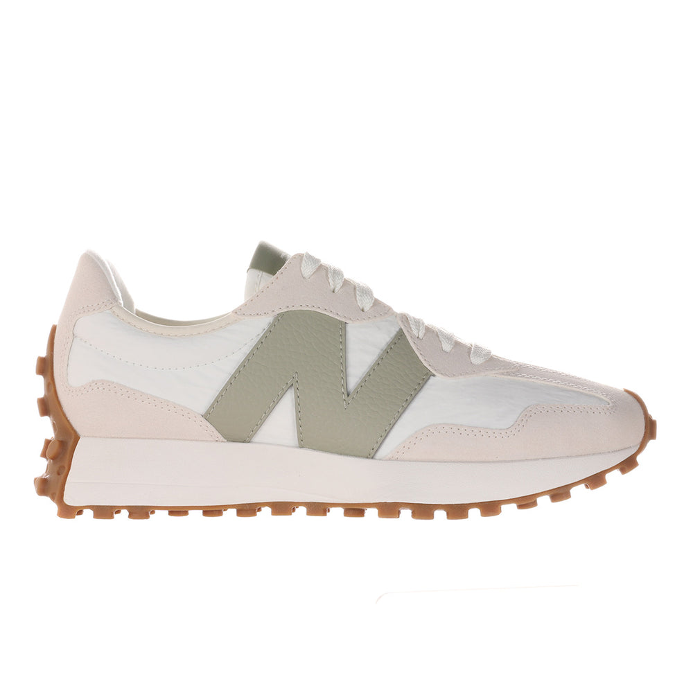New Balance Women’s 327 Classic Retro Runner — Linen/Olive