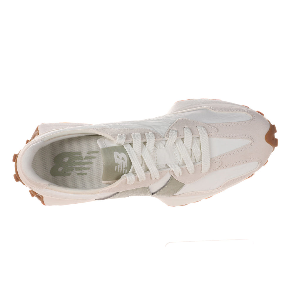 New Balance Women’s 327 Classic Retro Runner — Linen/Olive