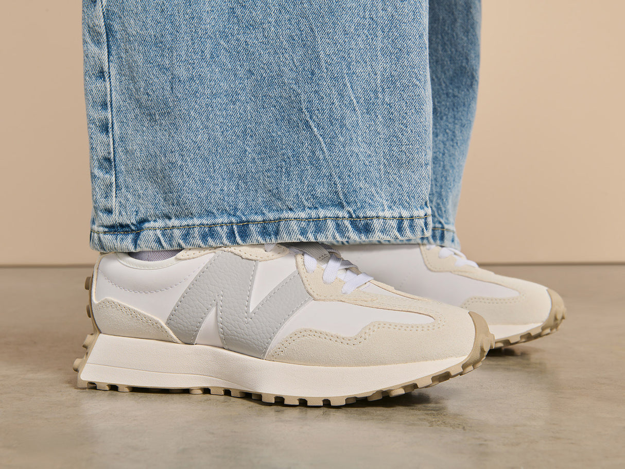 New Balance Women’s 327 Classic Retro Runner — Sea Salt/Grey