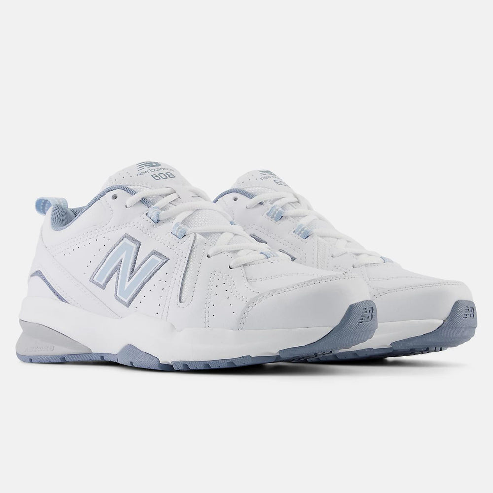 New Balance Women's 608v5 Slip Resistant Shoe – White | Wide Width