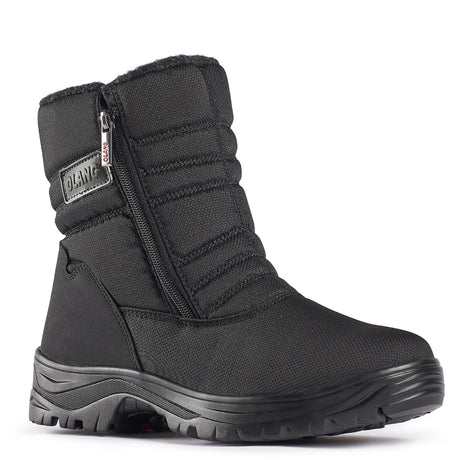 Olang Tatra OC Zip Black winter boots in quilted polyester with dual side zippers, wool lining, ISOWARM insole, and BLOCK outsole with OC grips.