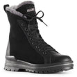 Olang Zaide Black women’s winter boots with leather and hydro-suede upper, shearling lining, lace and zipper closure, and ALASKA outsole with OC System® grips.