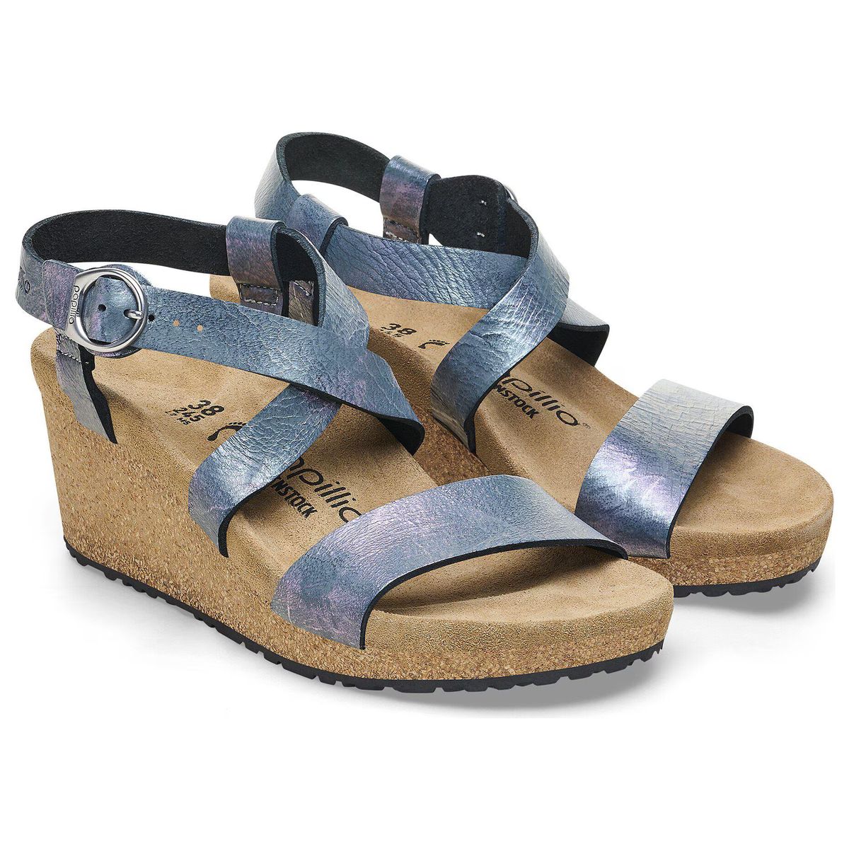 Sibyl Wedge Metallic Sandals