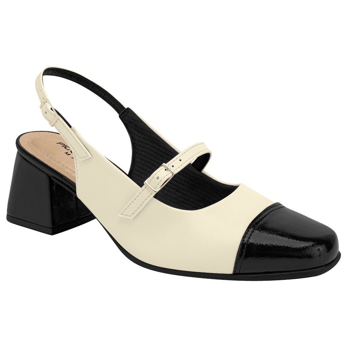 Sling Back Womans Two Tone Dress Heel 748033