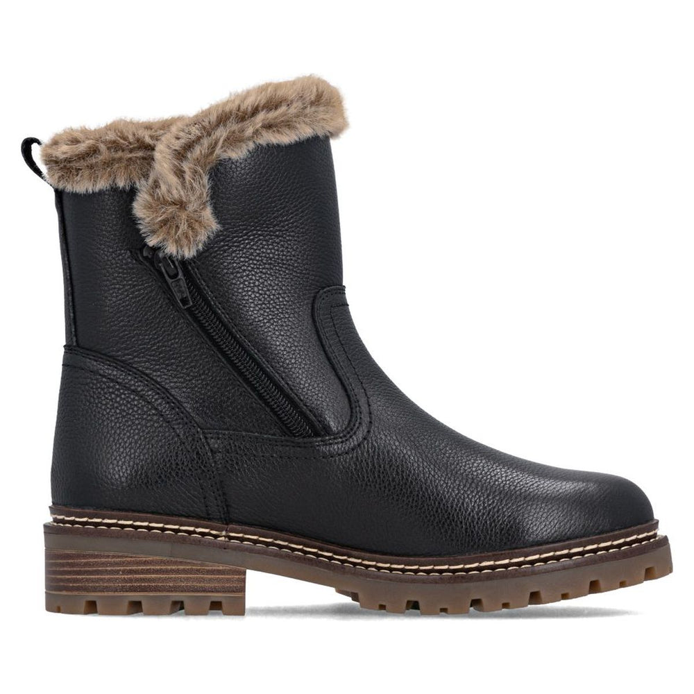 Remonte D0B83 Women's Mid Height Boot - Black