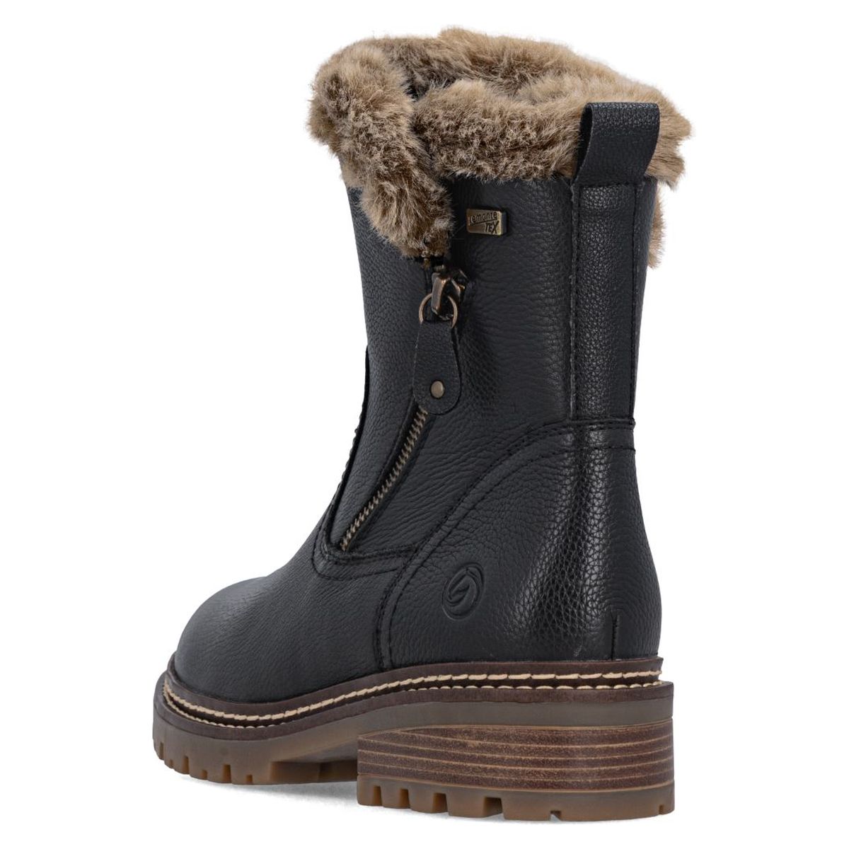 Remonte D0B83 Women's Mid Height Boot - Black