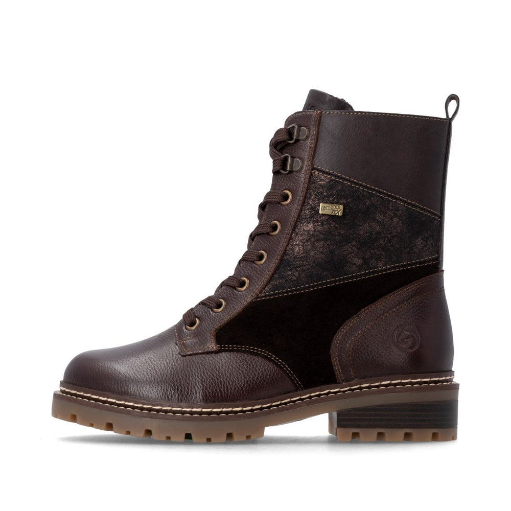 Remonte D0B84 Women's Mid Height Boot - Brown