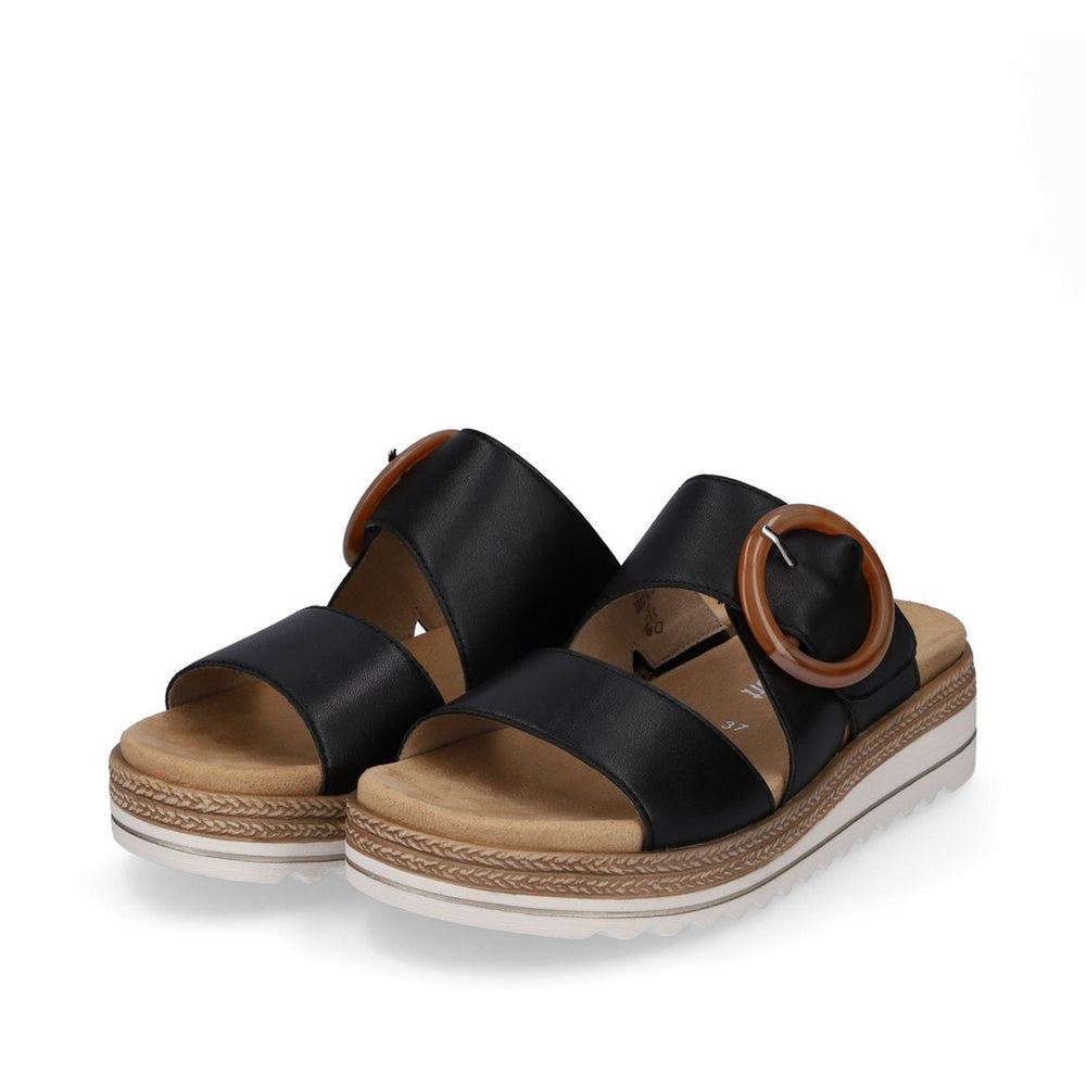Remonte D0Q51 Women's Mule Sandals in Black