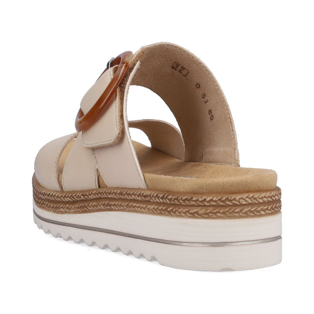 Remonte D0Q51 Women's Mule Sandals in Beige