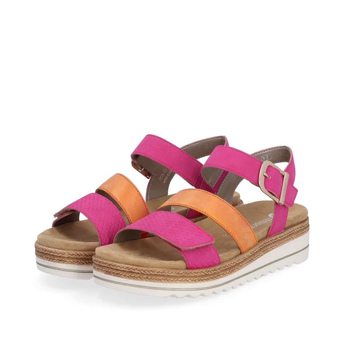 Remonte D0Q55 Women's Strap Sandals in Magenta