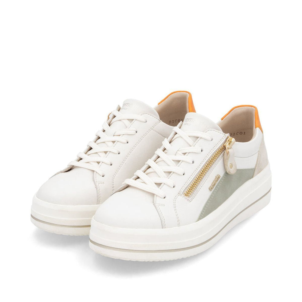 Remonte D1C01 Women's Real Leather Shoes in White