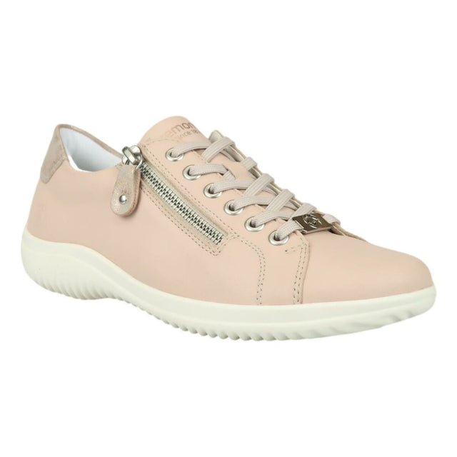 Remonte D1E03 Women's Lace Up Shoes, premium leather walking shoe, all day comfort and side zipper closure for weasy on and off. Style #D1E03-31