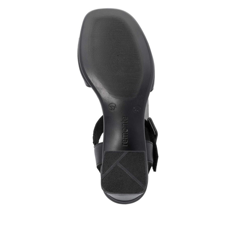 Remonte D1K51 Women's Strap Heel Sandals in Black