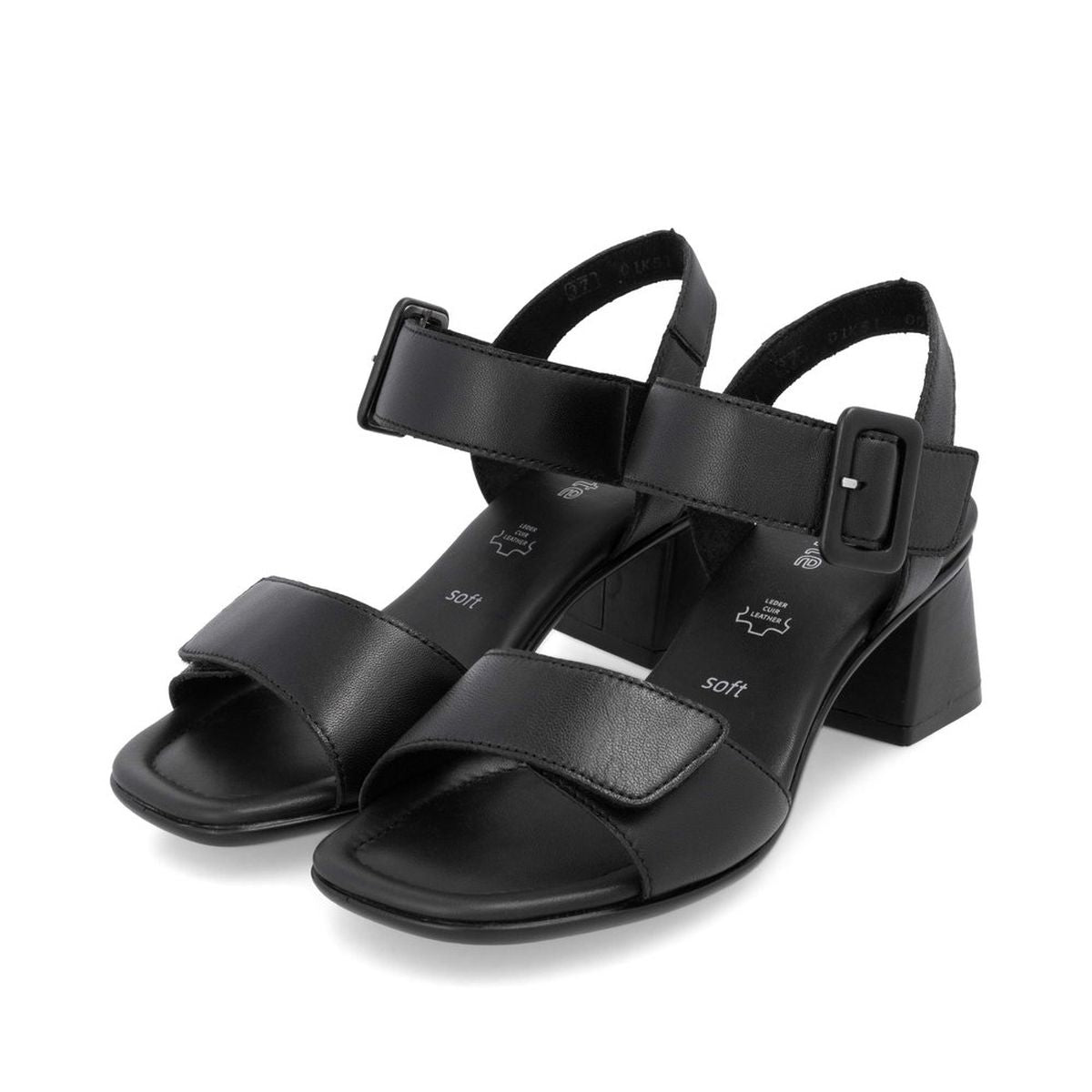 Remonte D1K51 Women's Strap Heel Sandals in Black
