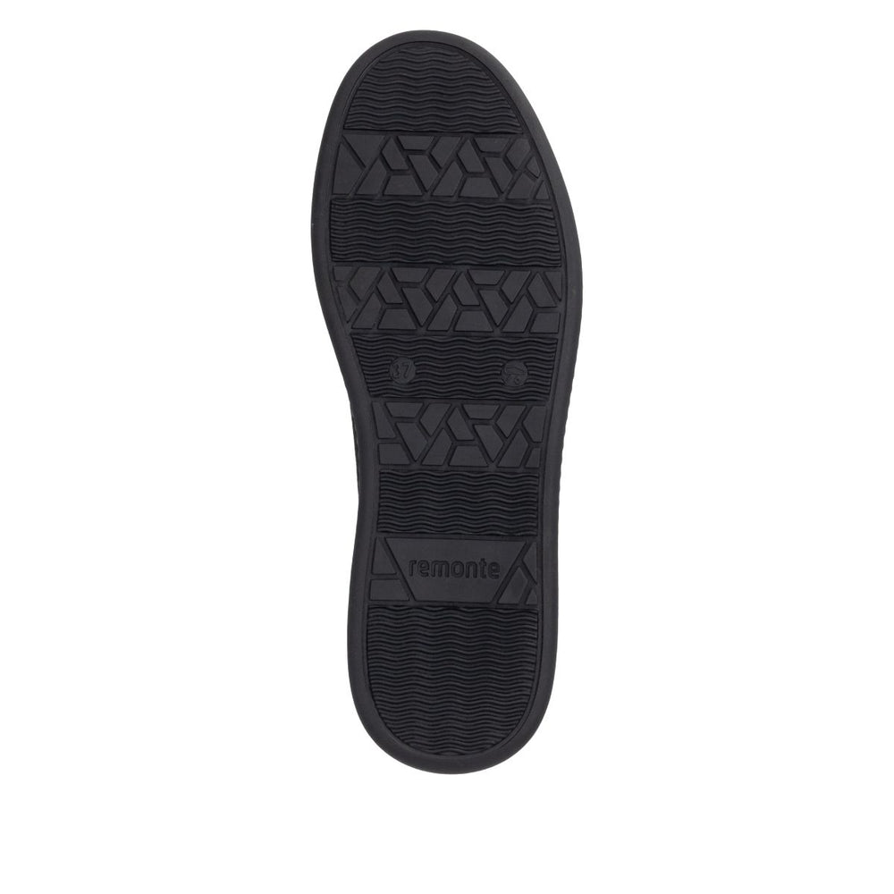 Remonte D2E05 Women's Lace Zip Sneaker – Brown Black