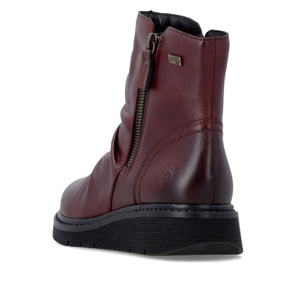 Remonte D3981 Women's Zip Ankle Boot – Red
