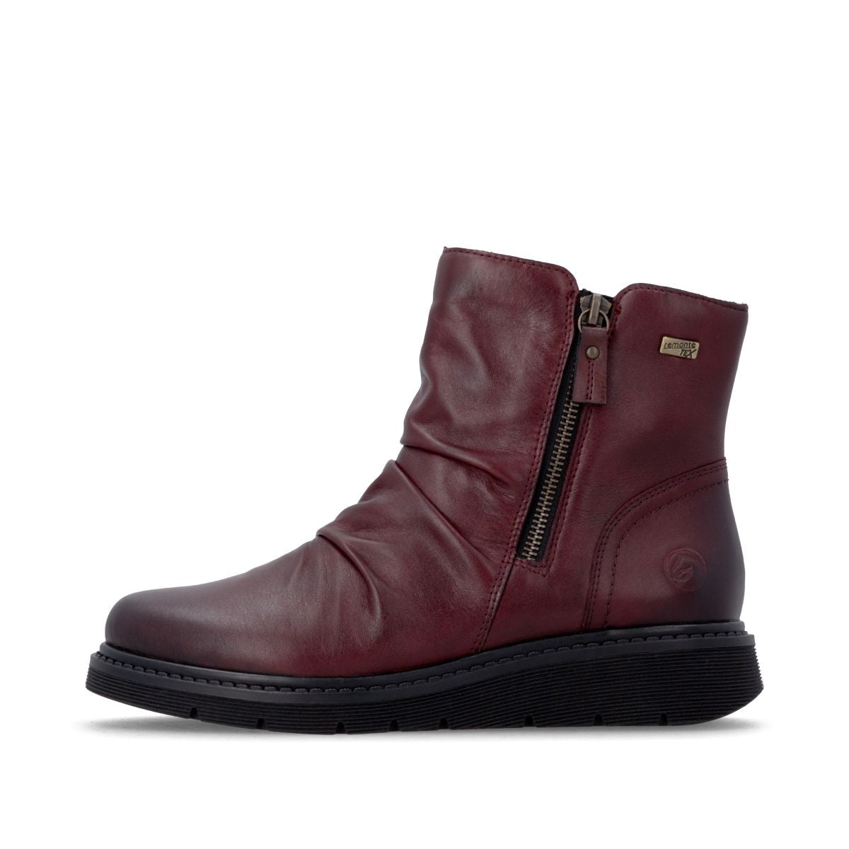 Remonte D3981 Women's Zip Ankle Boot – Red