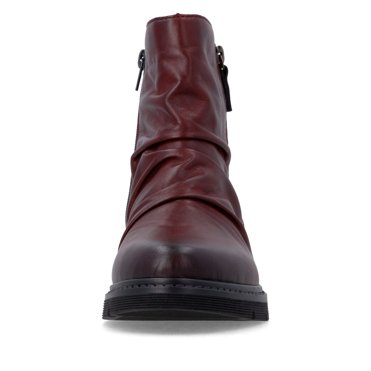 Remonte D3981 Women's Zip Ankle Boot – Red