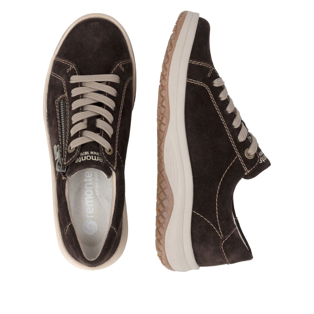 Remonte D3Q00 Women's Lace Zip Sneaker – Cigarre