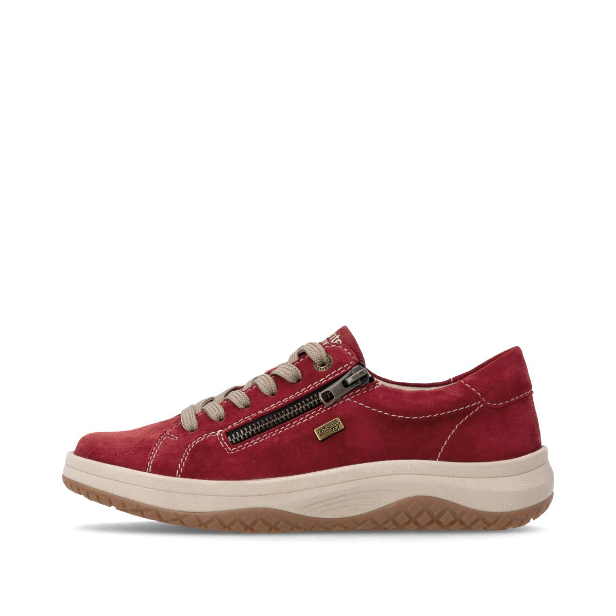 Remonte D3Q00 Women's Lace Zip Sneaker – Red