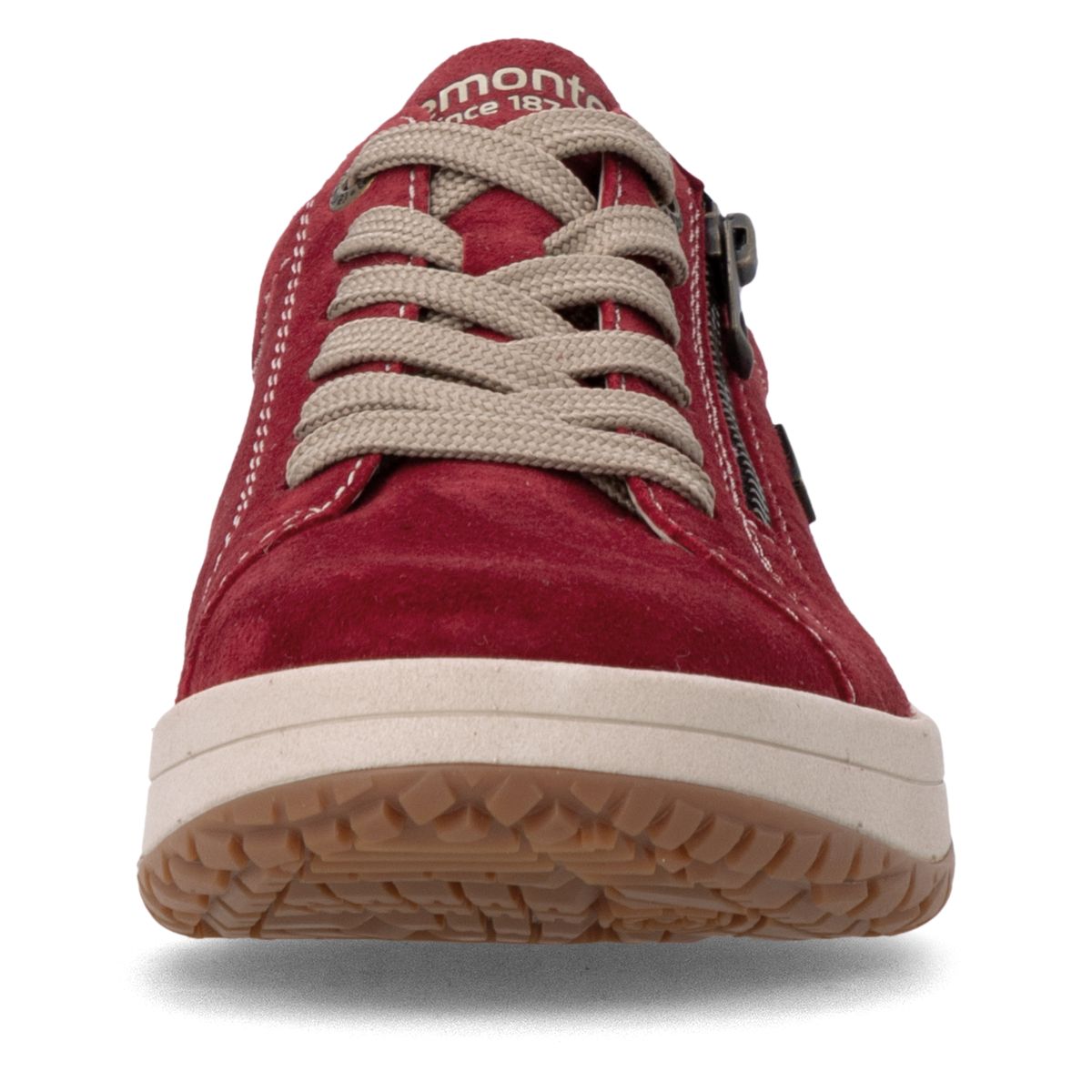 Remonte D3Q00 Women's Lace Zip Sneaker – Red