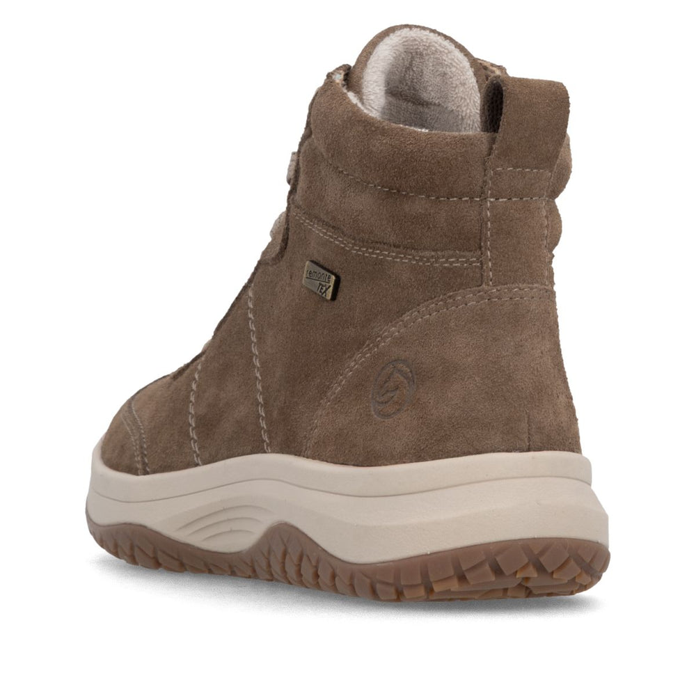 Remonte D3Q70 Women's Lace Zip Boot – Brown