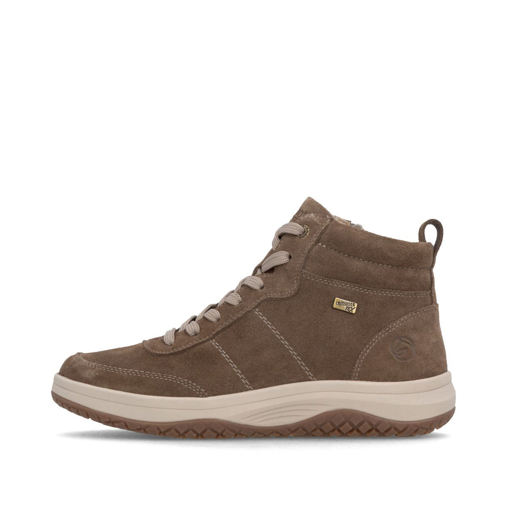 Remonte D3Q70 Women's Lace Zip Boot – Brown