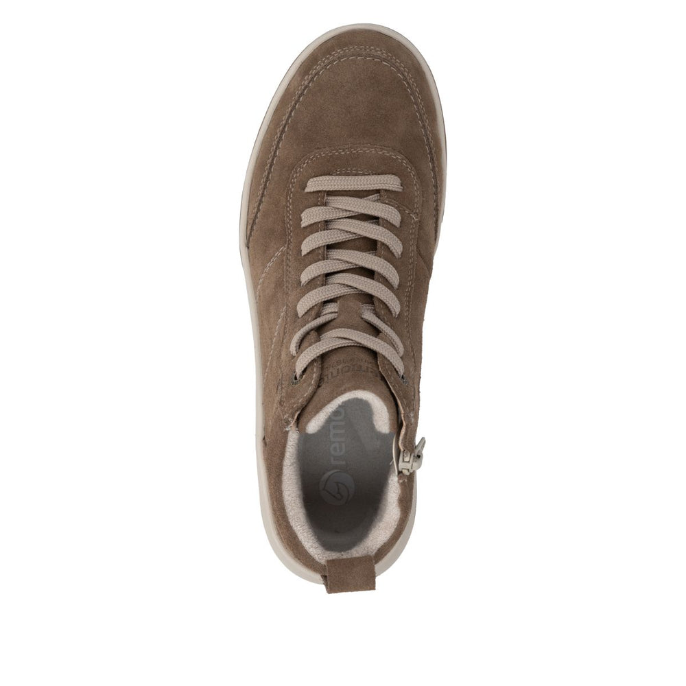 Remonte D3Q70 Women's Lace Zip Boot – Brown