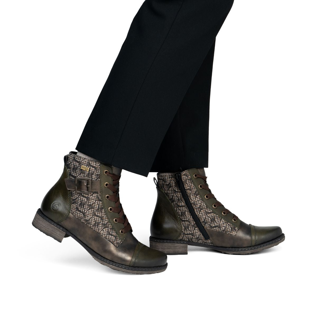 Remonte D4381 Women's Mid Height Boot - Black