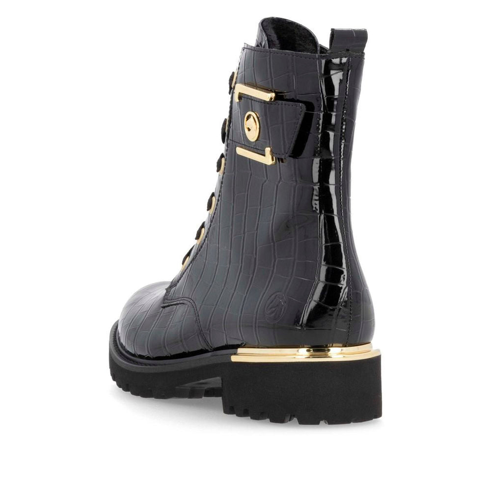 Remonte D8683 Patent Women's Ankle Boots