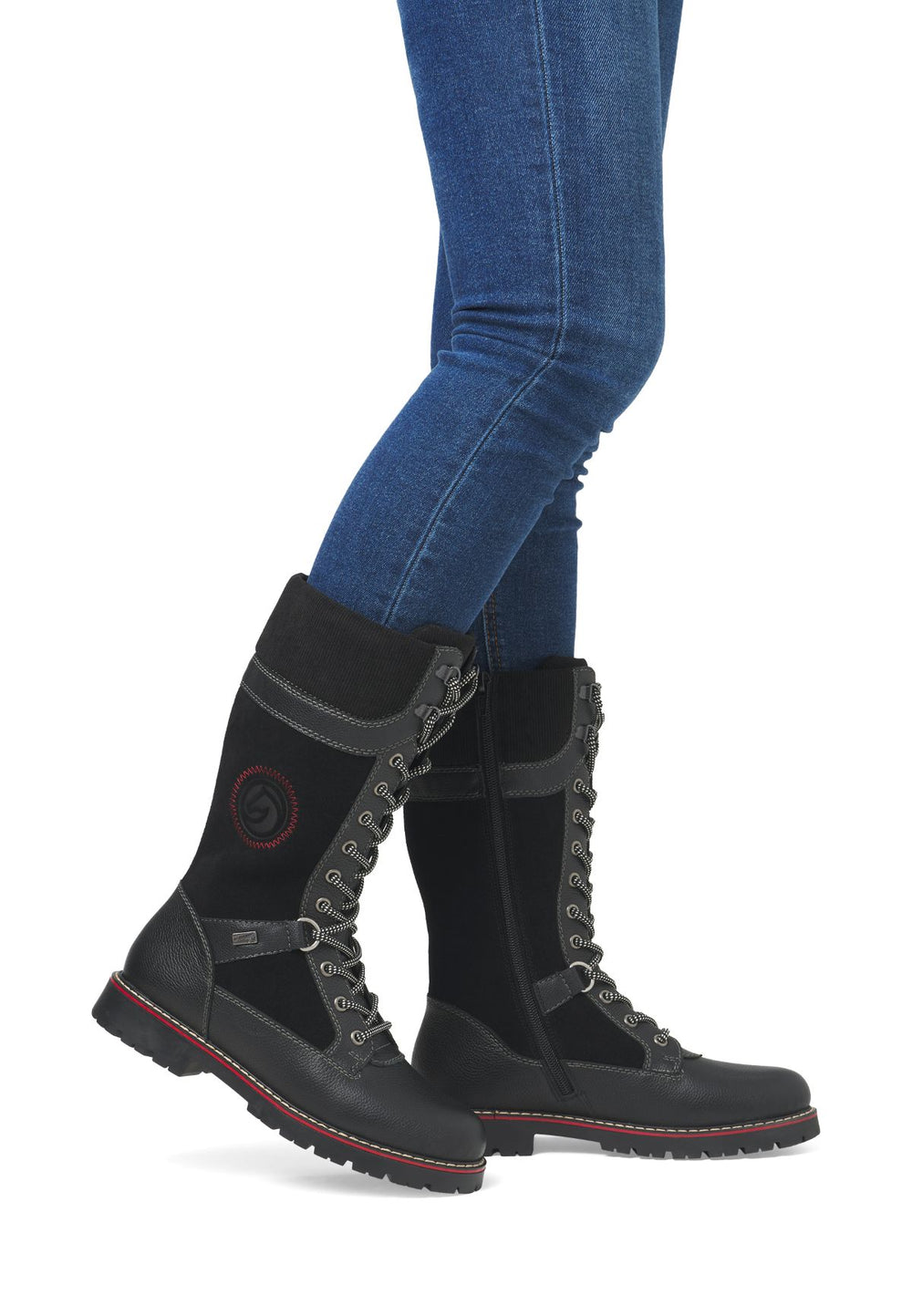 Remonte D9380 Women's High Grip Boot – Black