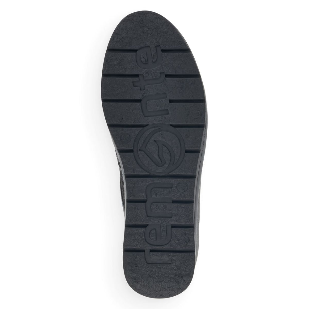 Remonte R0701 Women's Lace Zip Sneakers – Black Floral
