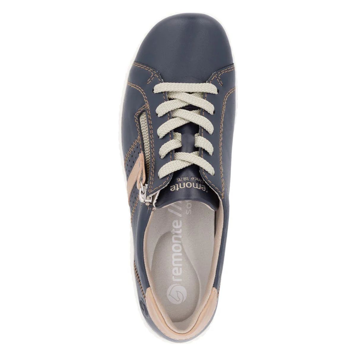 Remonte R1432 Women's Lace Up Shoe in Blue