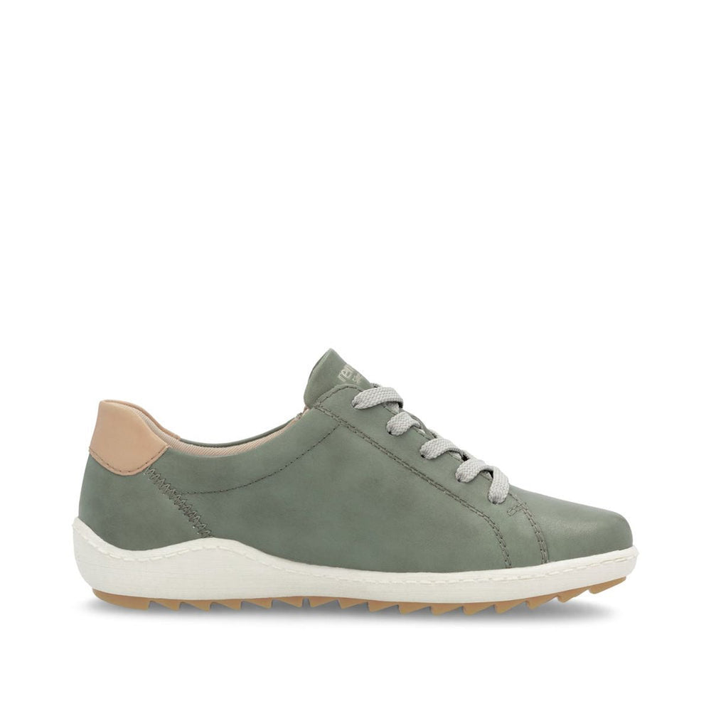 Remonte R1432 Women's Lace Up Shoe in Green