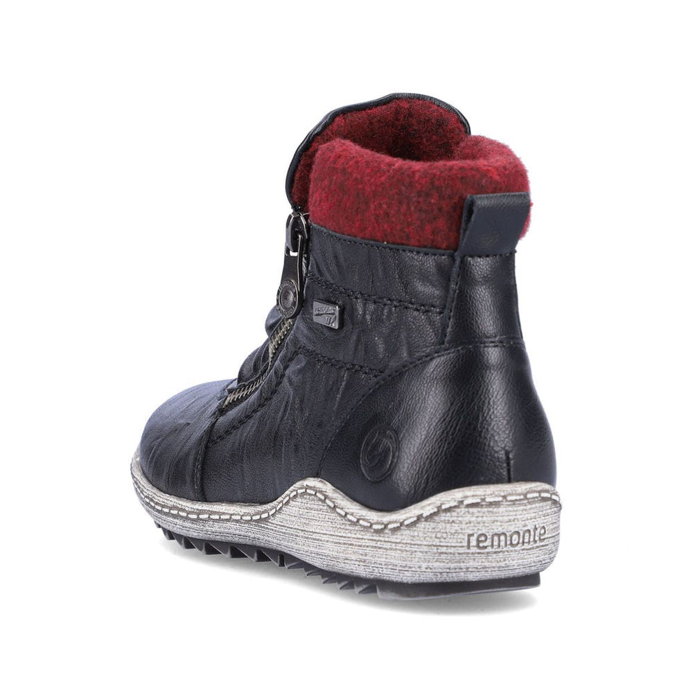 Remonte R1486 Zip Boot in Black