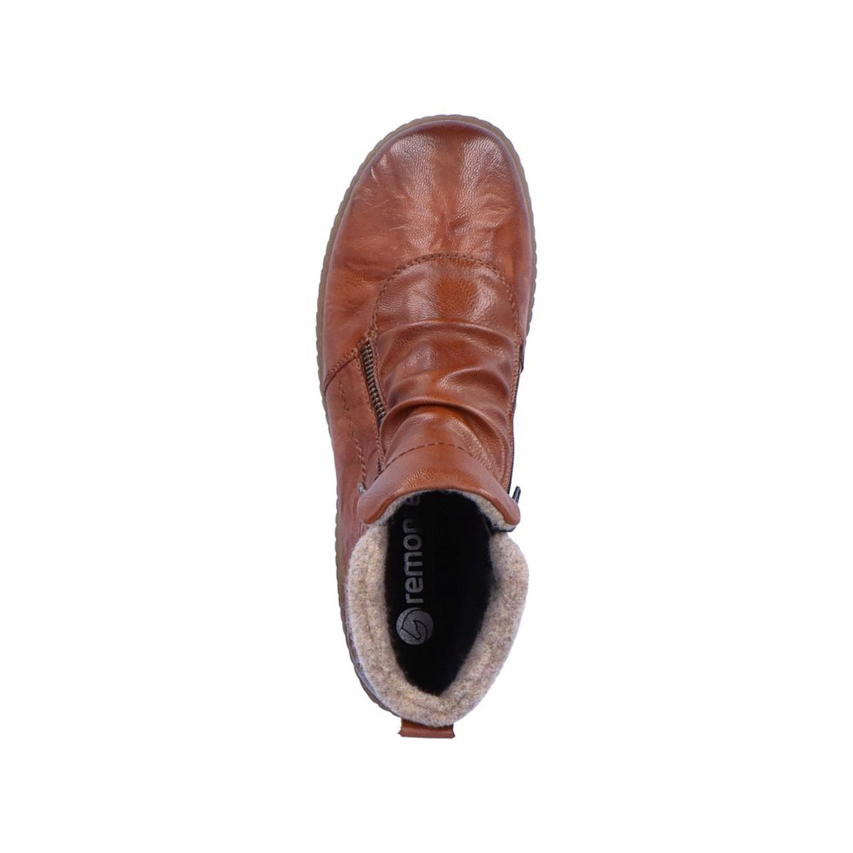 Remonte R1486 Women's Zip Boot in Brown