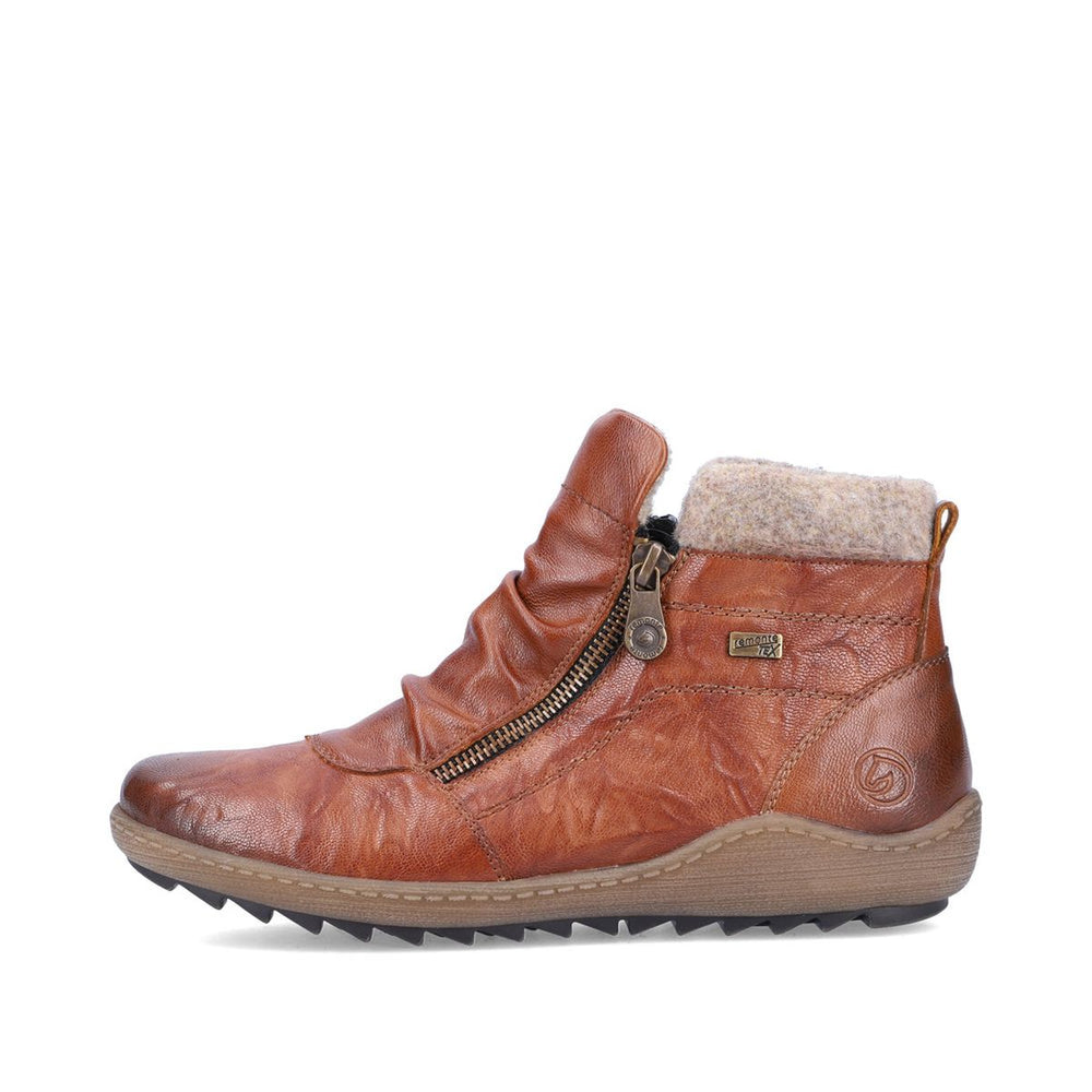 Remonte R1486 Women's Zip Boot in Brown