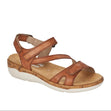 Remonte R6850 Women's Strap Sandals, strappy sandals in tan with velcro closure for easy on and off.  Style #R6850-22