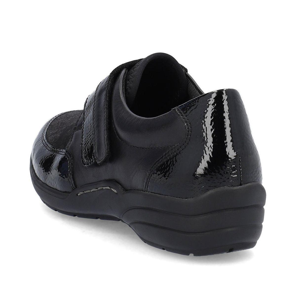 Remonte R7600 Women's Slip On Shoe in Black Floral