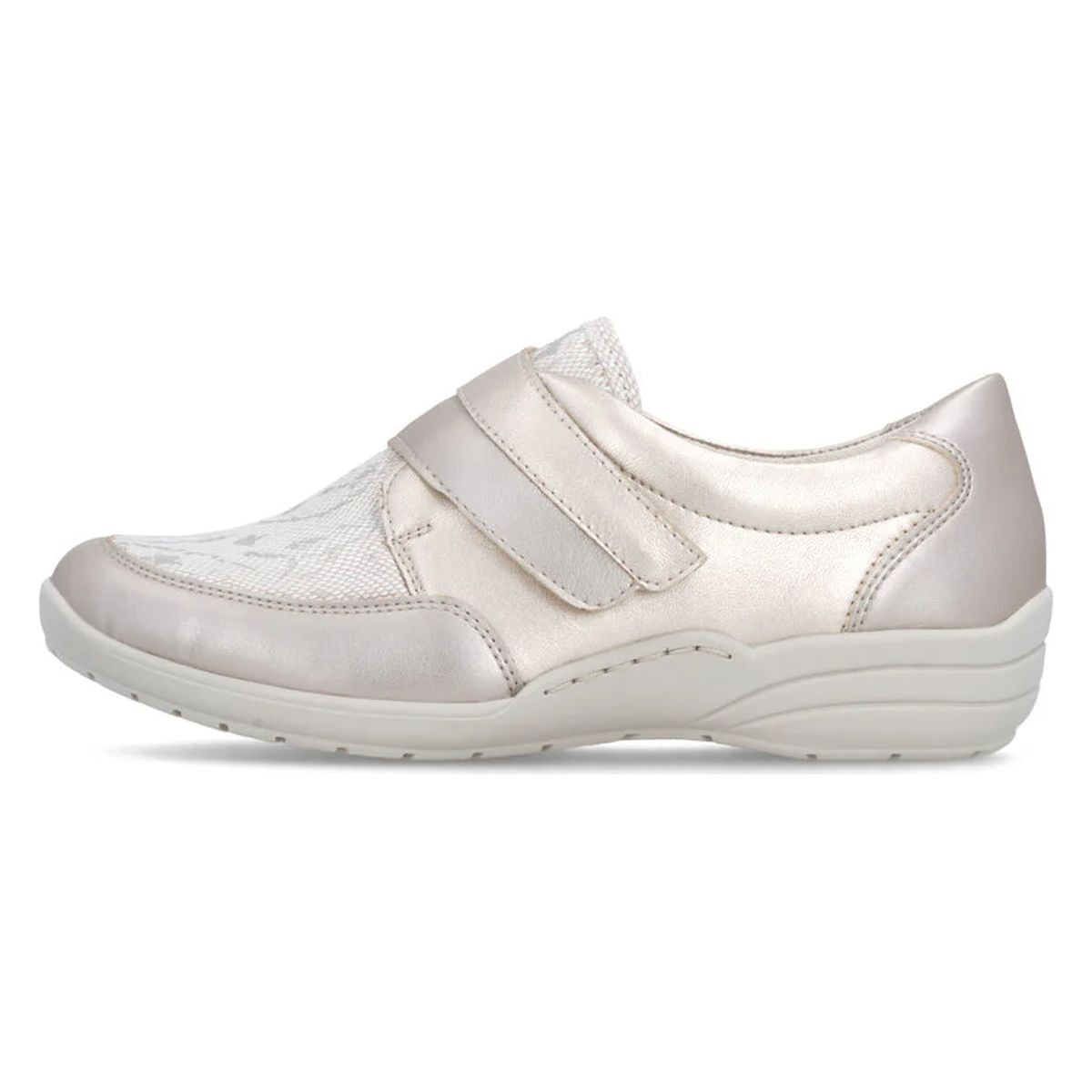 Remonte R7600 Women's Slip On Shoe in Metallic