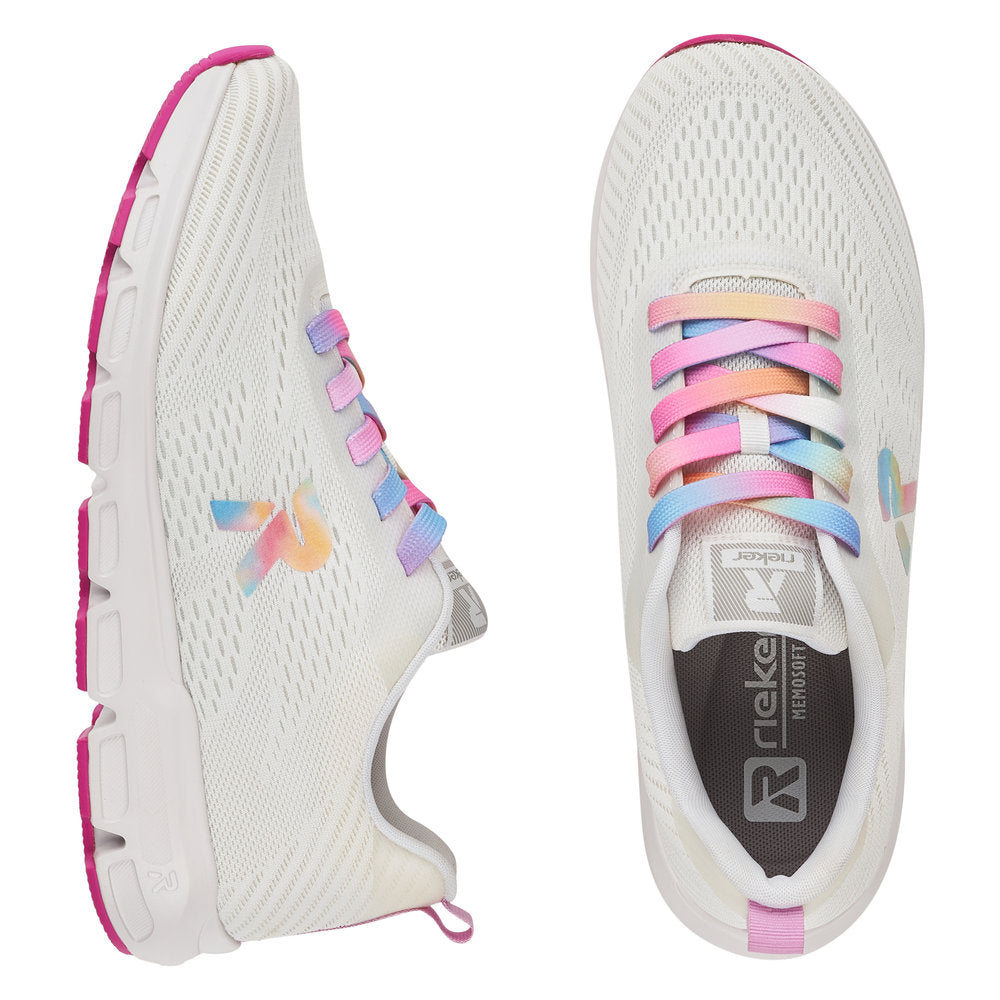 Rieker Evolution Women's Sportec 10 Lace Sneaker – White