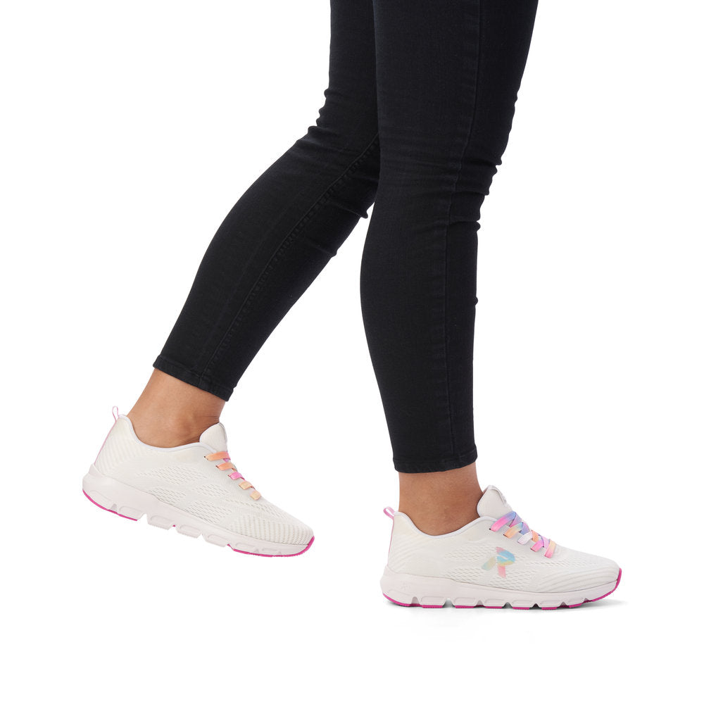 Rieker Evolution Women's Sportec 10 Lace Sneaker – White