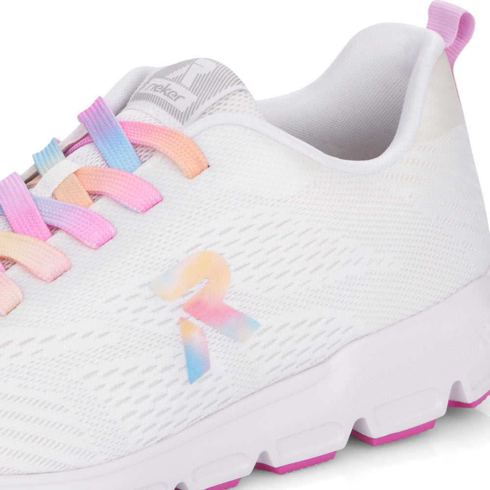 Rieker Evolution Women's Sportec 10 Lace Sneaker – White