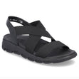 Rieker Evolution Women's Trekking Sandal – Black (Style V8408)