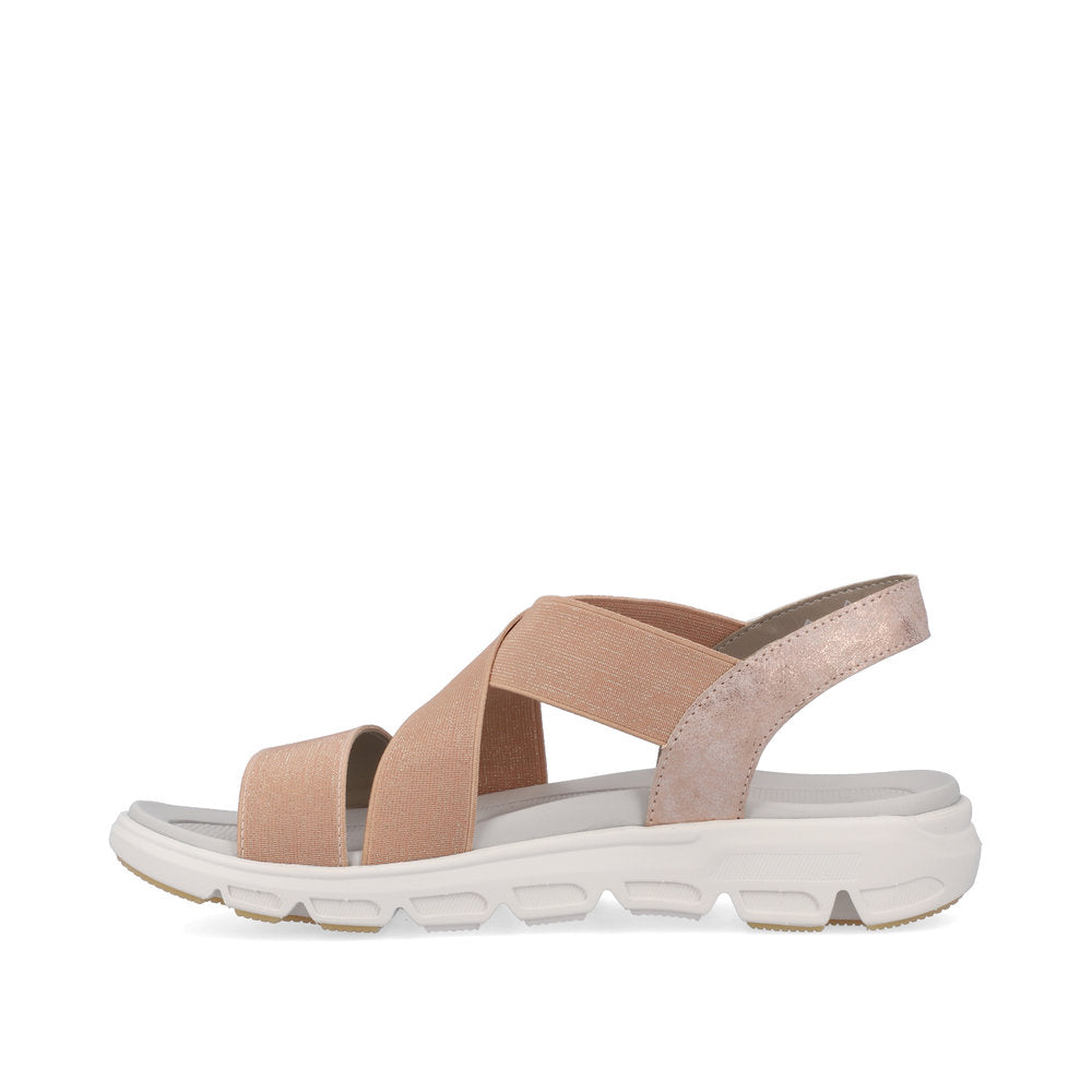 Rieker Evolution Women's Trekking Sandal – Taupe (Style V8408)