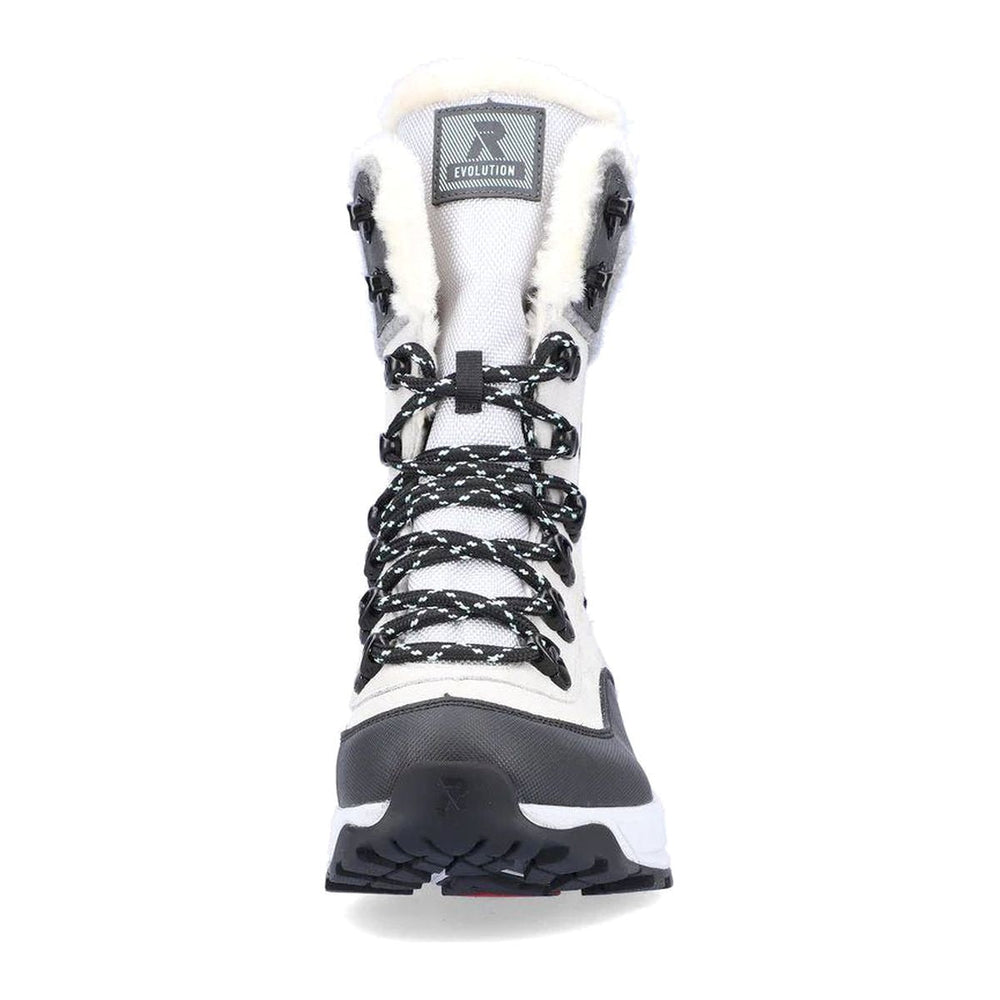 W0066 Womens Winter Lace Up Boots with side zip
