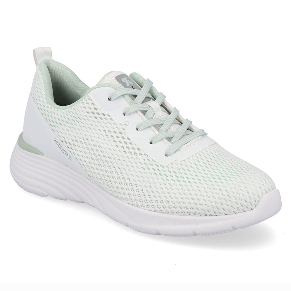 Rieker Evolution Women's Casual Lace Sneaker – White