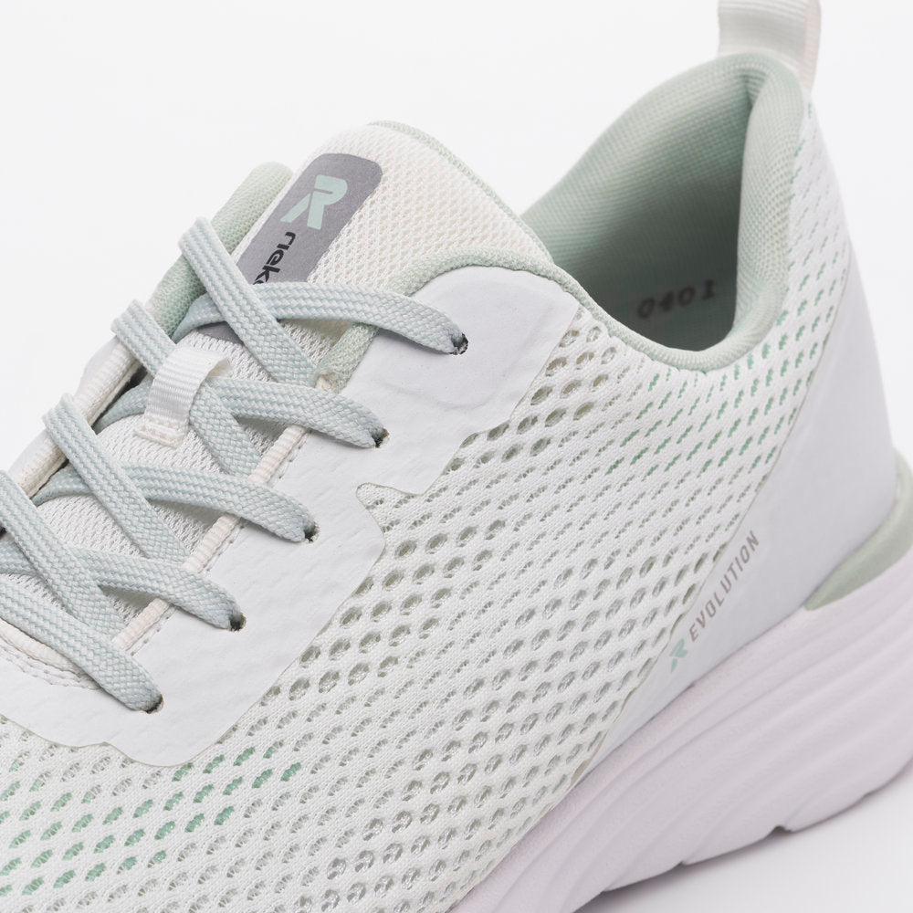 Rieker Evolution Women's Casual Lace Sneaker – White