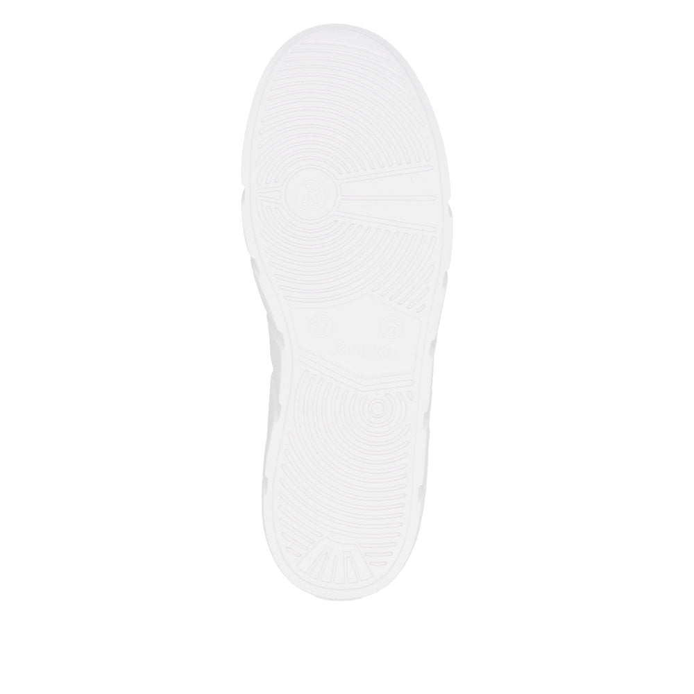 Rieker Women's Platform Lace-Up Sneaker – White & Mother-of-Pearl