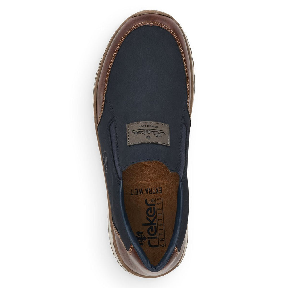 Rieker Men's Slip-On Shoe – Blue Multi